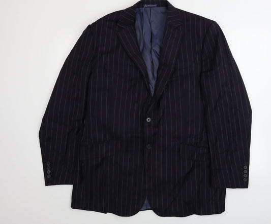 SW England  Mens Blue Striped  Jacket Blazer Size 42