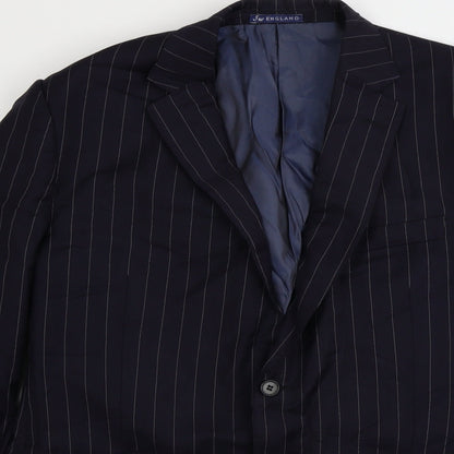 SW England  Mens Blue Striped  Jacket Blazer Size 42