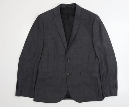 Mens UK Size 42 OneSix5ive Regular Grey Suit Jacket
