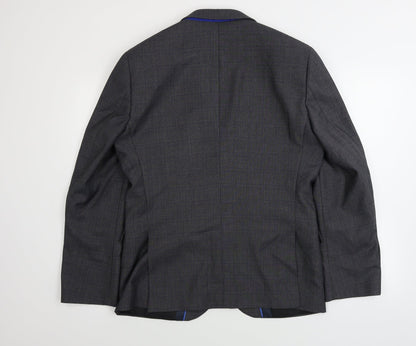 Mens UK Size 42 OneSix5ive Regular Grey Suit Jacket