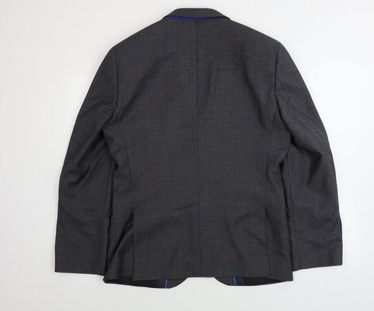 Mens UK Size 42 OneSix5ive Regular Grey Suit Jacket