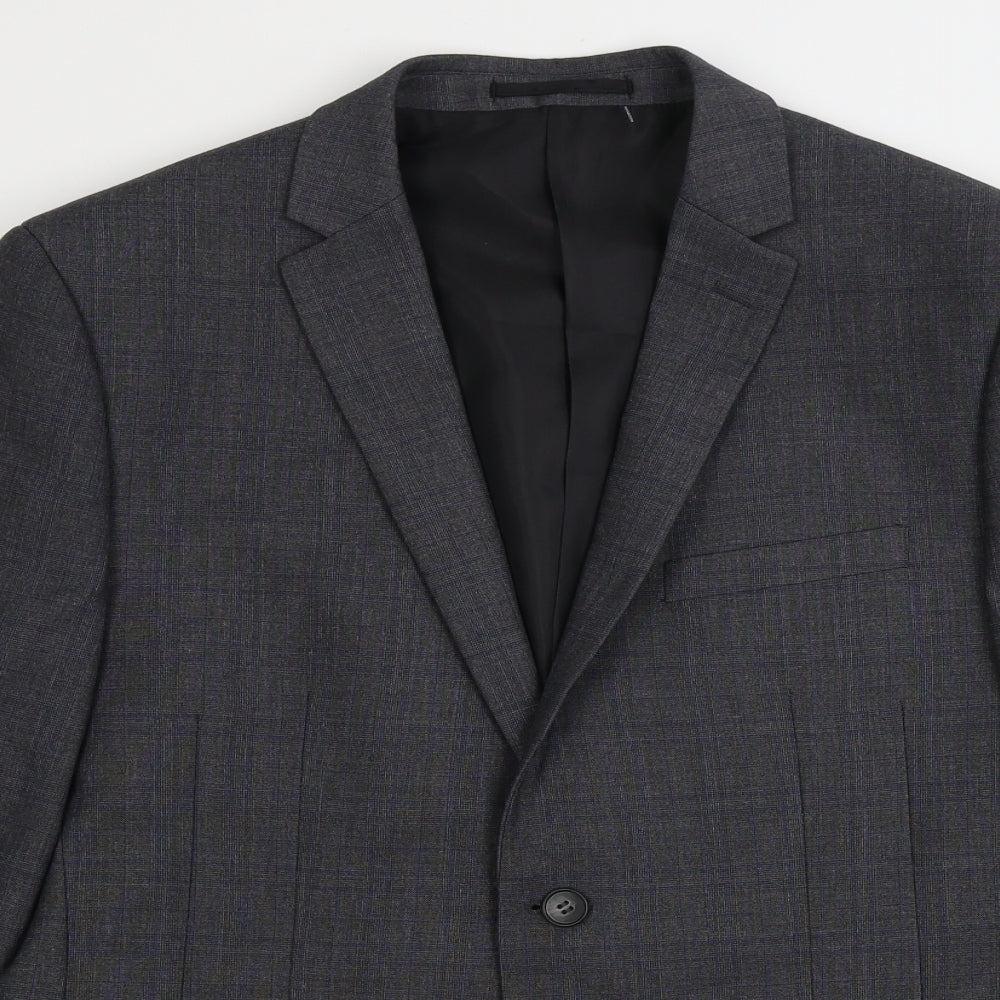 Mens UK Size 42 OneSix5ive Regular Grey Suit Jacket