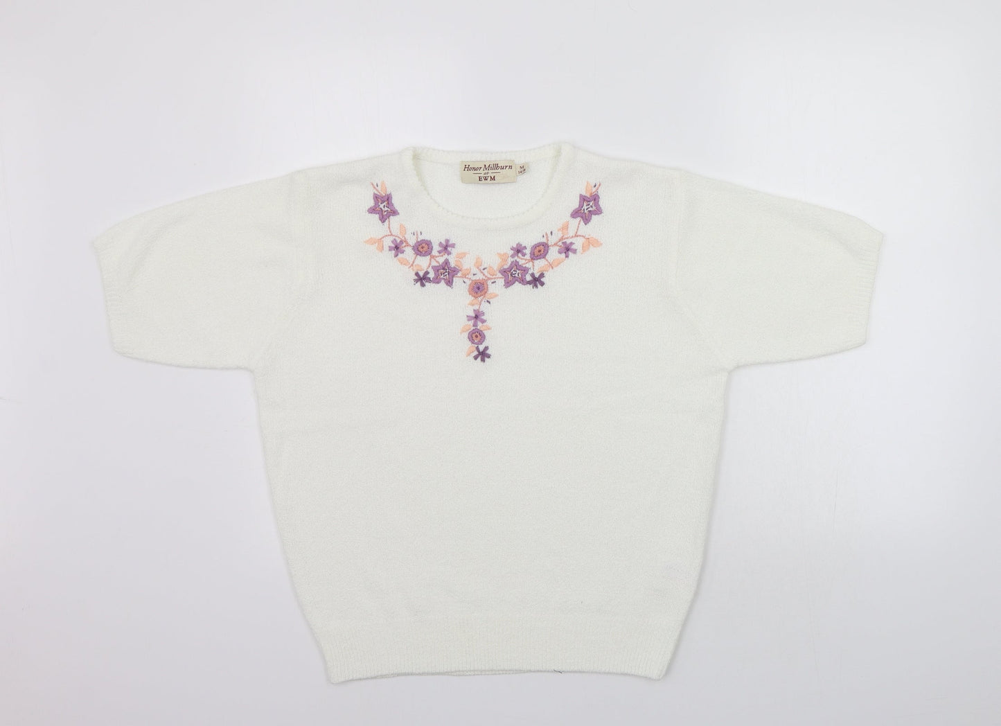 EWM Womens White   Pullover Jumper Size M