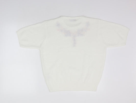 EWM Womens White   Pullover Jumper Size M