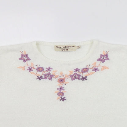 EWM Womens White   Pullover Jumper Size M