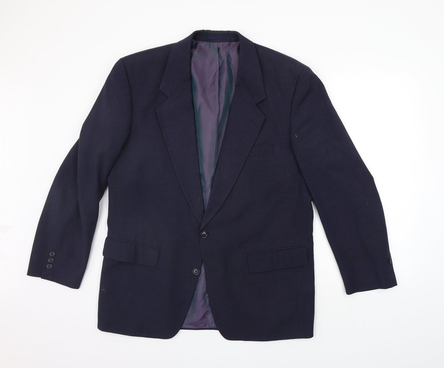 Mens UK Size 40 George Arthur Dunn Regular Blue Suit Jacket