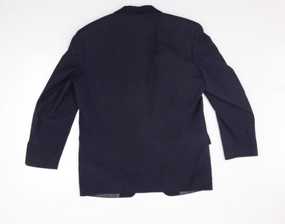 Mens UK Size 40 George Arthur Dunn Regular Blue Suit Jacket