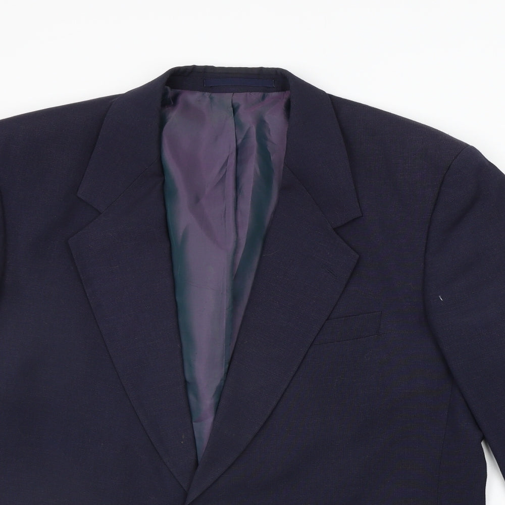 Mens UK Size 40 George Arthur Dunn Regular Blue Suit Jacket