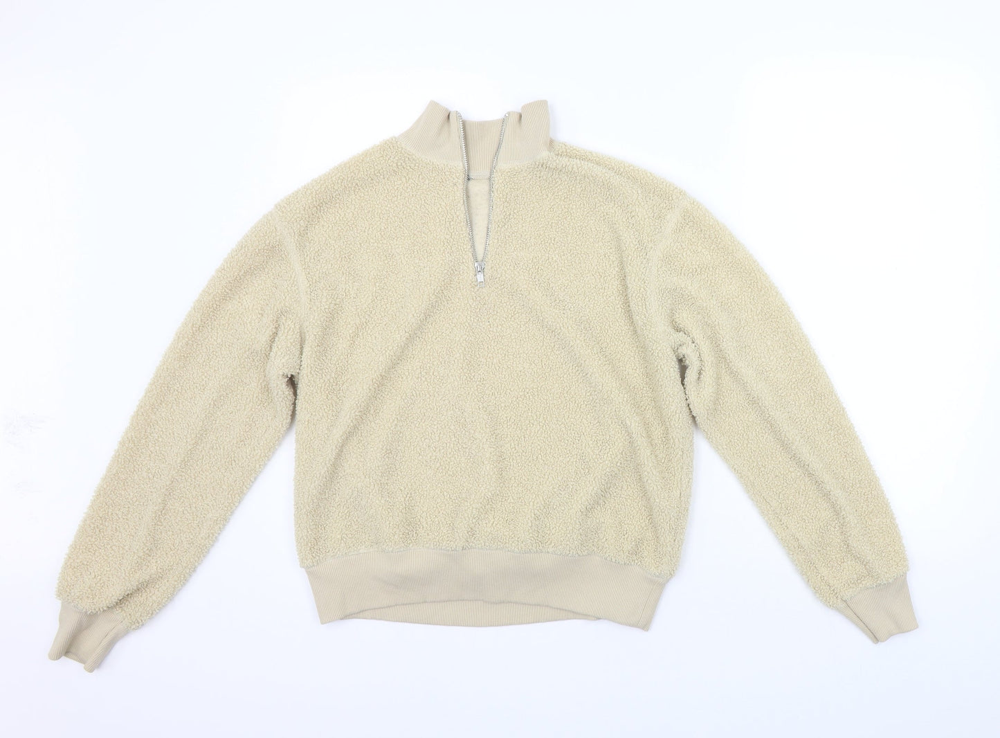 Womens UK Size 8 Topshop Beige Pullover Jumper