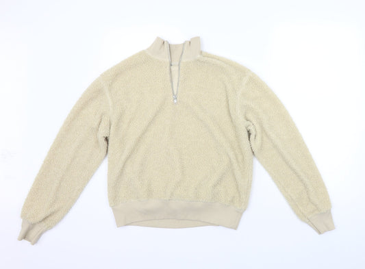 Womens UK Size 8 Topshop Beige Pullover Jumper