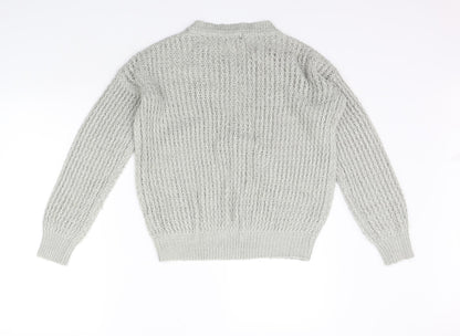 Womens UK Size 6 Atmosphere Grey Pullover Jumper