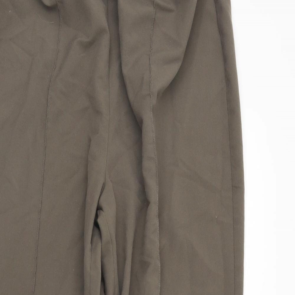 Bonmarché Womens Brown   Trousers  Size 20 L23 in - Elastic Waist Band