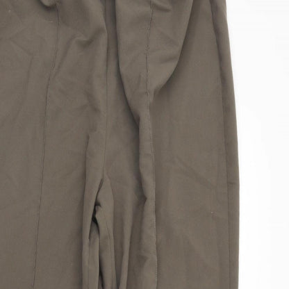 Bonmarché Womens Brown   Trousers  Size 20 L23 in - Elastic Waist Band