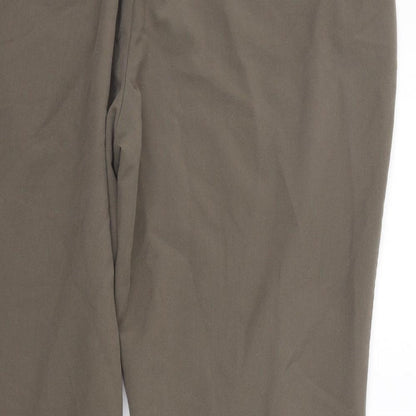 Bonmarché Womens Brown   Trousers  Size 20 L23 in - Elastic Waist Band