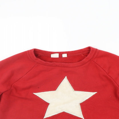 Gap Girls Red   Pullover Jumper Size L  - STAR