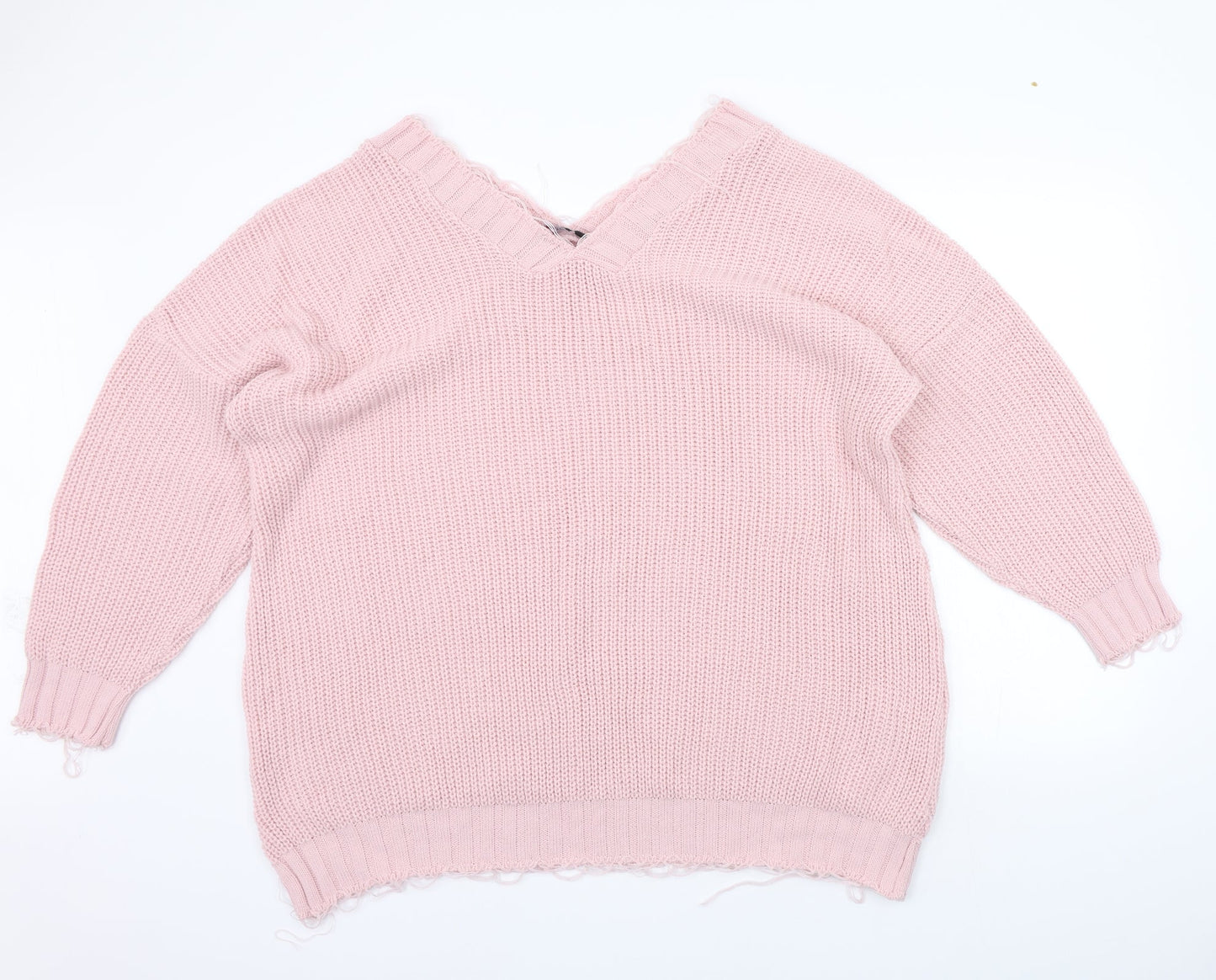 Womens UK Size 16 Yours Orange Pullover Jumper