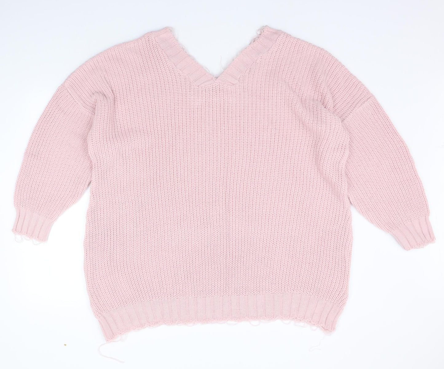Womens UK Size 16 Yours Orange Pullover Jumper