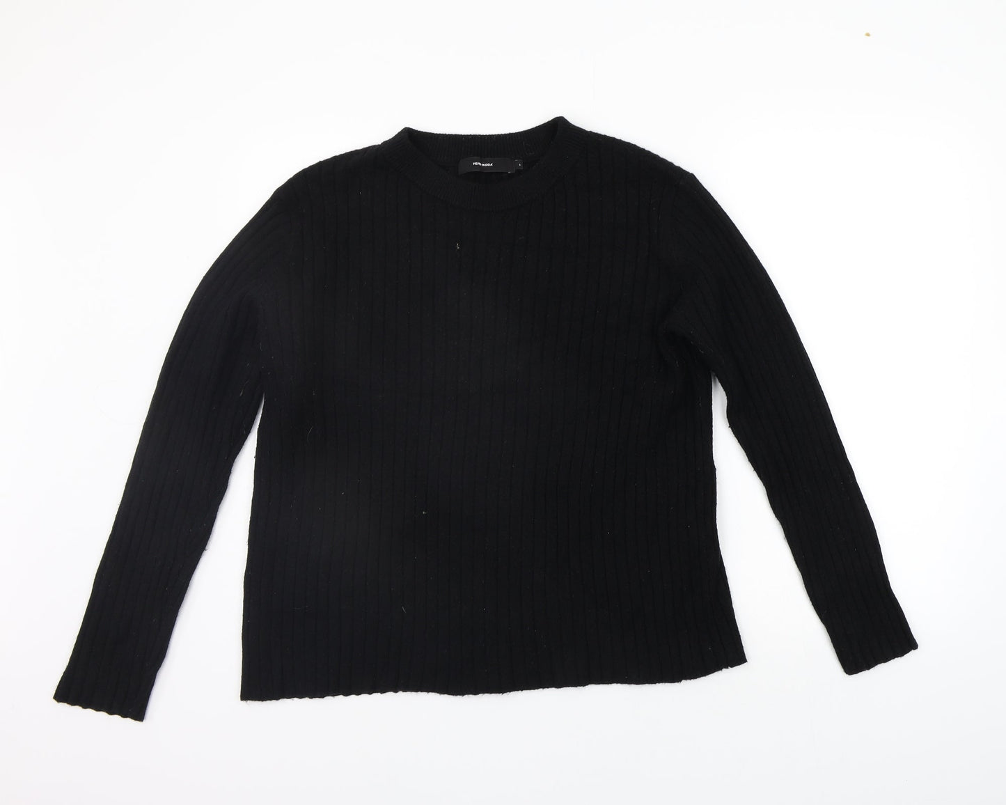 VERO MODA Mens Black   Pullover Jumper Size L