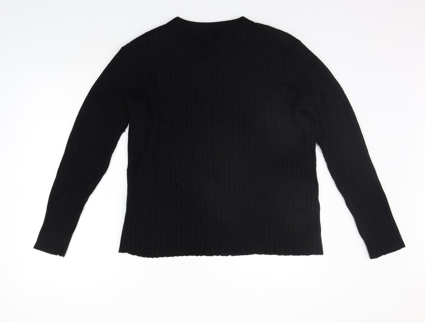 VERO MODA Mens Black   Pullover Jumper Size L