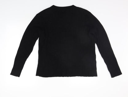 VERO MODA Mens Black   Pullover Jumper Size L