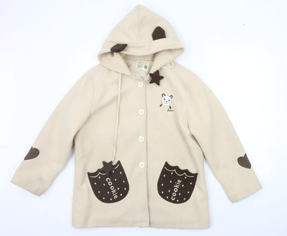 v-beom Womens Beige   Jacket Coat Size M
