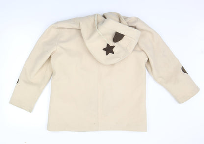 v-beom Womens Beige   Jacket Coat Size M