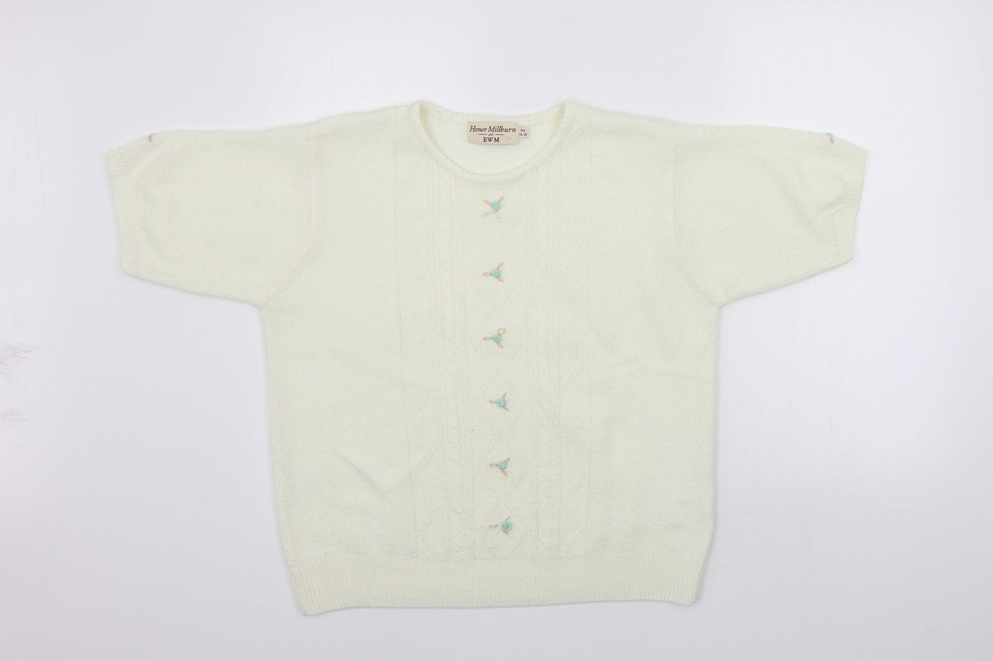 EWM Womens White   Pullover Jumper Size M