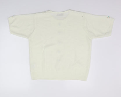 EWM Womens White   Pullover Jumper Size M