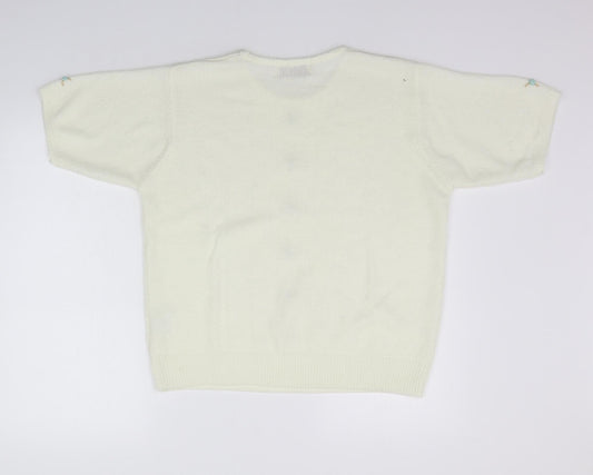 EWM Womens White   Pullover Jumper Size M