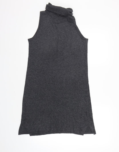 New Look Womens Grey   Jumper Dress  Size 10