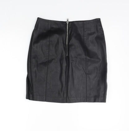 New Look Womens Black   A-Line Skirt Size 8