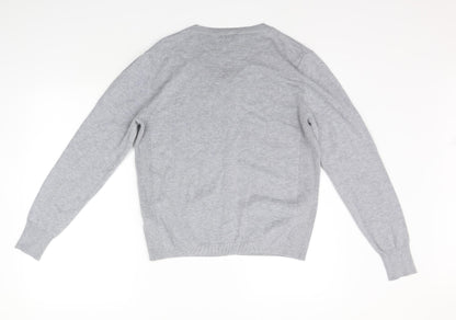 Womens UK Size 16 Papaya Grey Cardigan Jumper