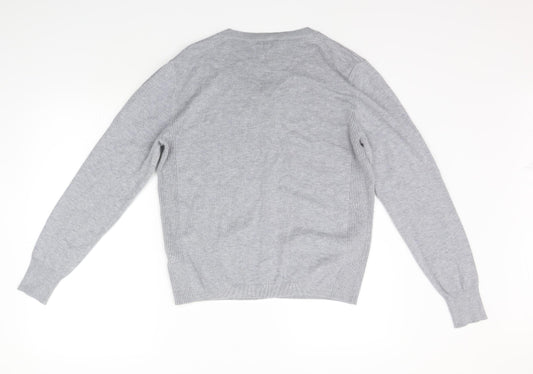 Womens UK Size 16 Papaya Grey Cardigan Jumper