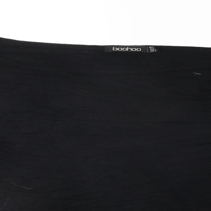 Boohoo Womens Black   Basic T-Shirt Size 10