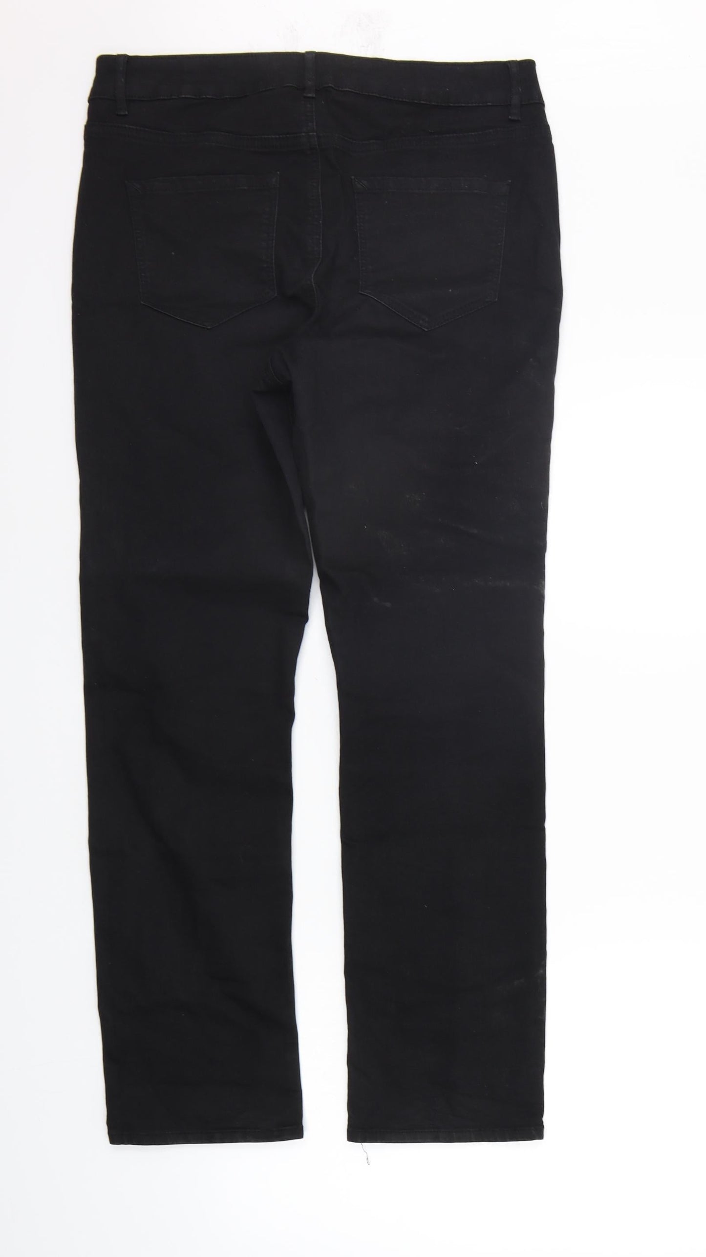 George Womens Black   Trousers  Size 12 L27 in