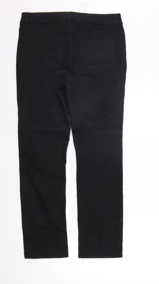 George Womens Black   Trousers  Size 12 L27 in