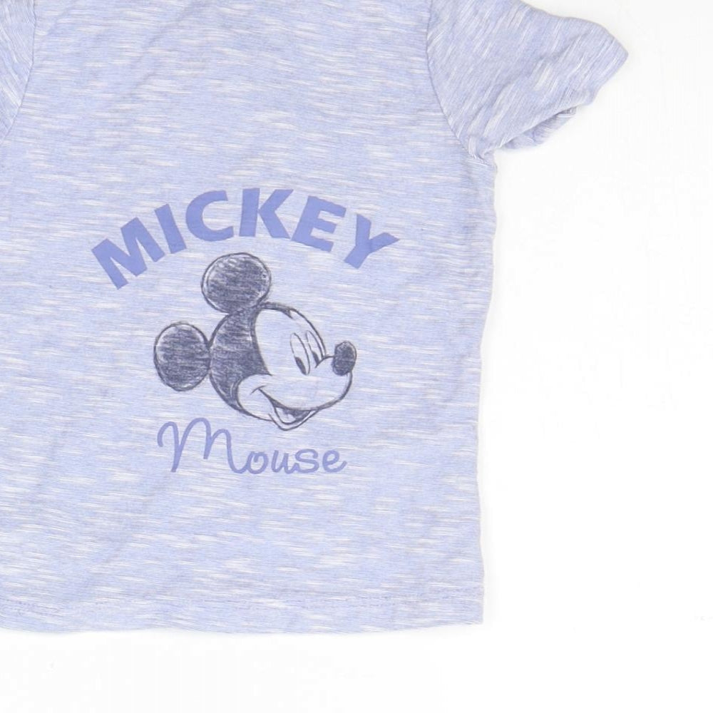 George Baby Blue   Basic T-Shirt Size 6-9 Months  - washable mark