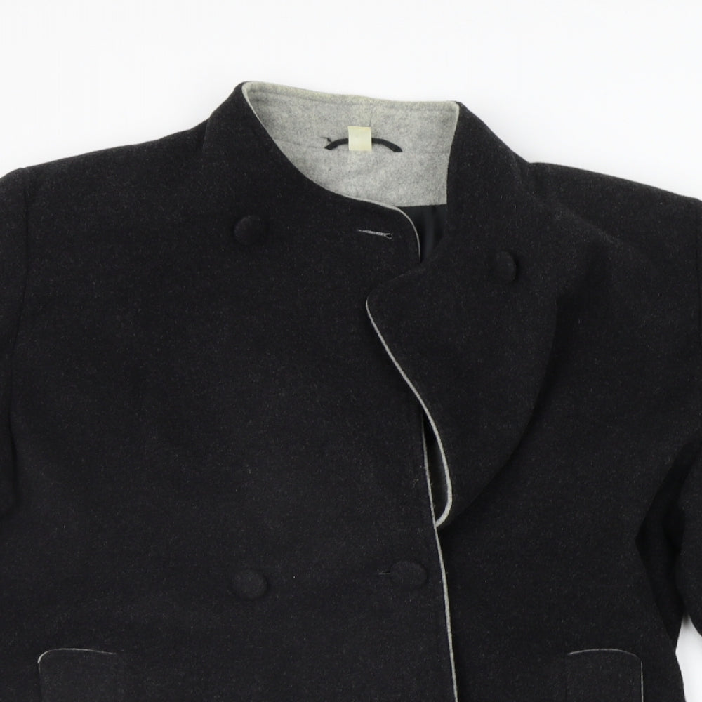 Womens UK Size 16 Preworn Grey Trench Coat