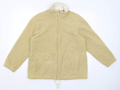 Womens UK Size 14 St Michael Yellow Full Zip Jumper