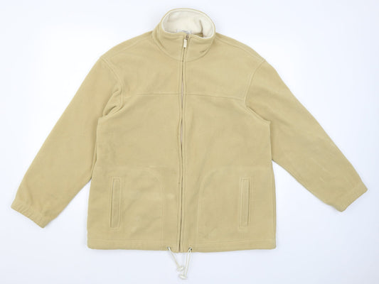 Womens UK Size 14 St Michael Yellow Full Zip Jumper