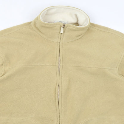 Womens UK Size 14 St Michael Yellow Full Zip Jumper