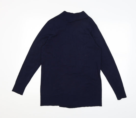 Love Knitwear Womens Blue   Wrap Jumper Size 12