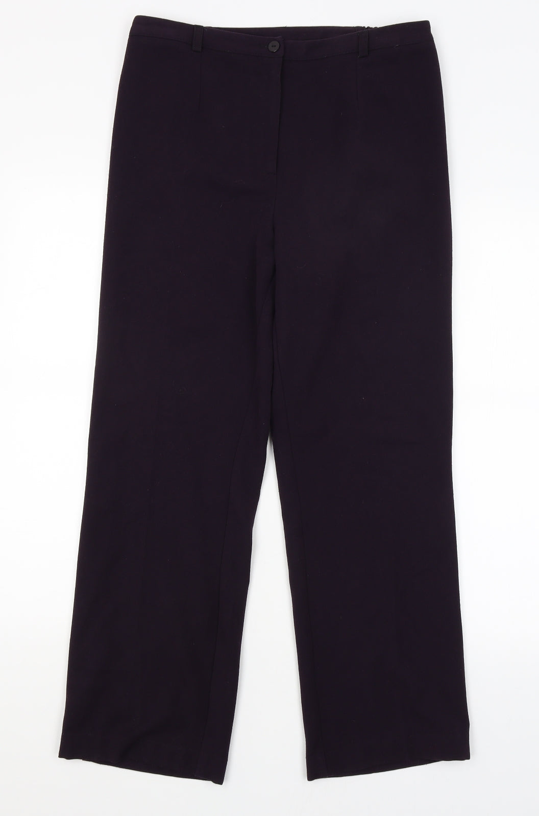Womens UK Size 10 Annabelle Regular Fit Dress Pants Purple Trousers