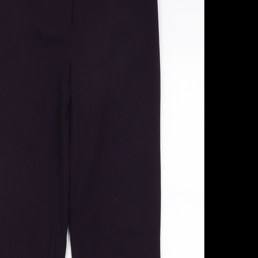 Womens UK Size 10 Annabelle Regular Fit Dress Pants Purple Trousers