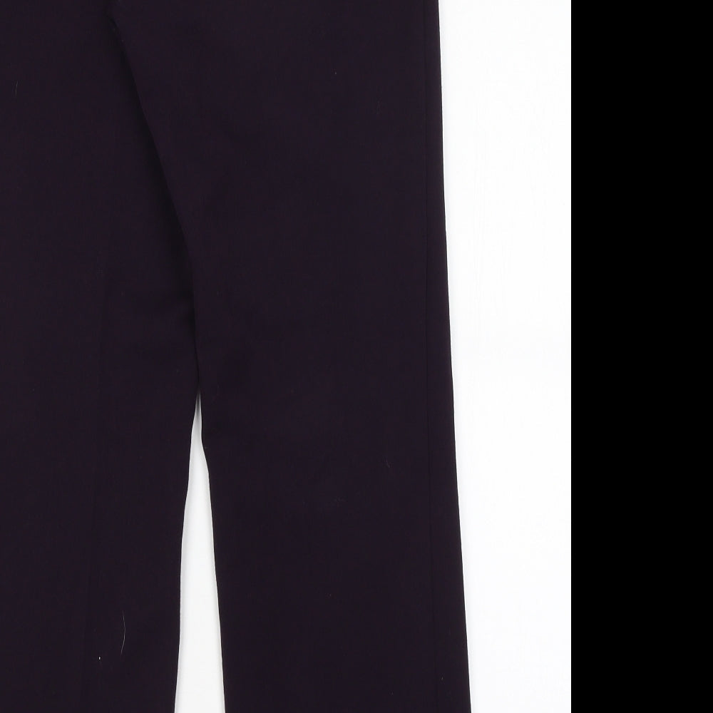 Womens UK Size 10 Annabelle Regular Fit Dress Pants Purple Trousers