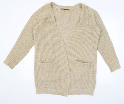 Womens UK Size 8 Atmosphere Brown Wrap Jumper