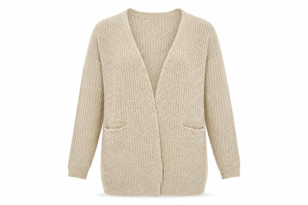 Womens UK Size 8 Atmosphere Brown Wrap Jumper