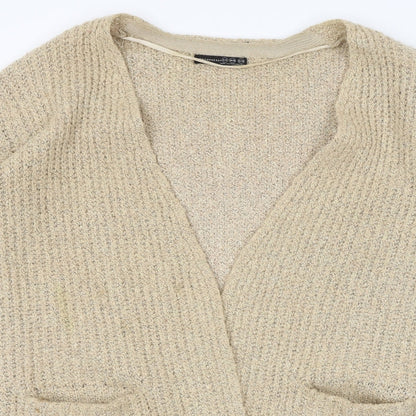 Womens UK Size 8 Atmosphere Brown Wrap Jumper