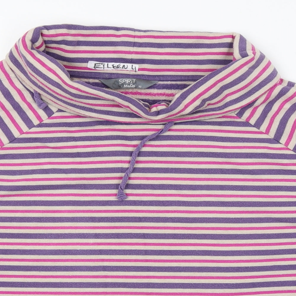 Womens UK Size 16 M&Co Pink Pullover Jumper