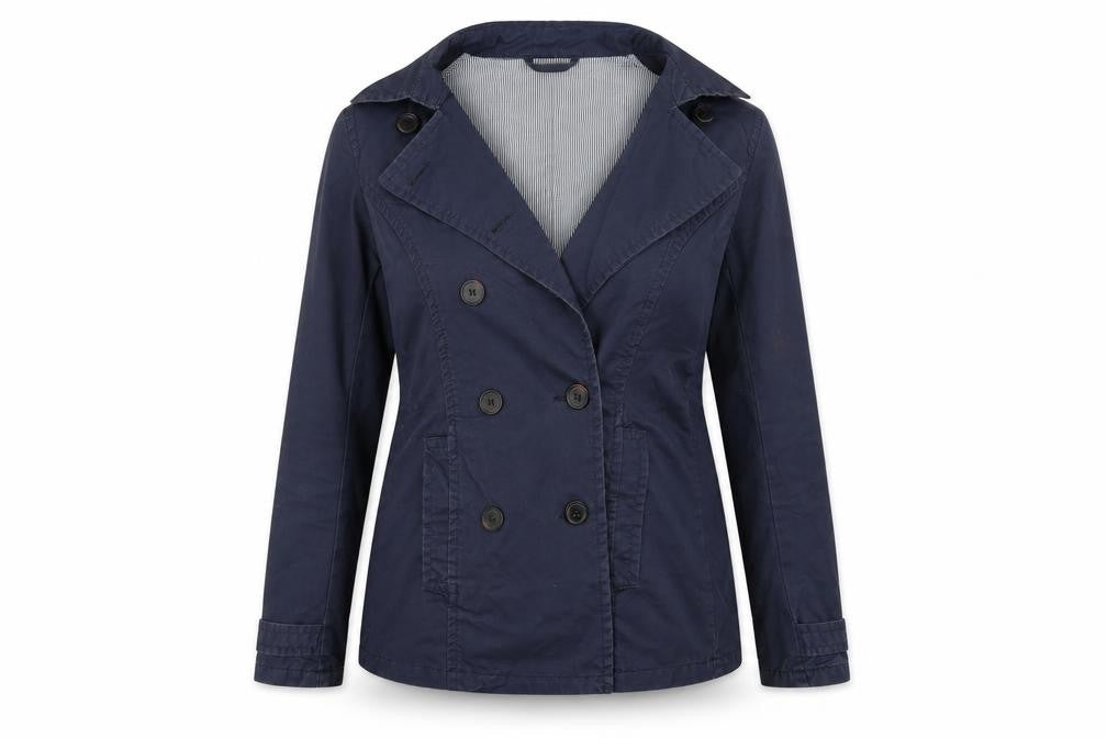 Womens UK Size 8 H&M Blue Overcoat